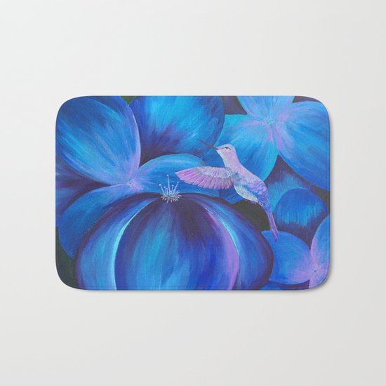 Hummingbird on the Move Bath Mat