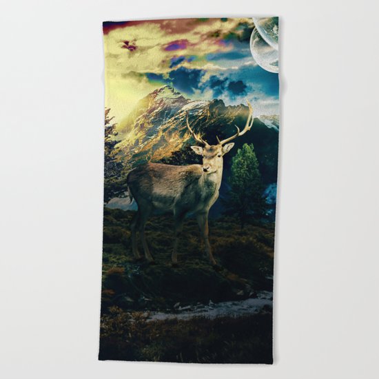 Deer VI Beach Towel