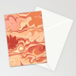 Red Warped Stationery Cards
