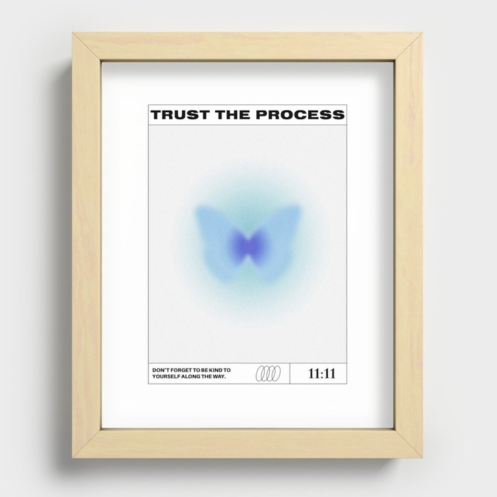 Trust The Process Recessed Framed Print