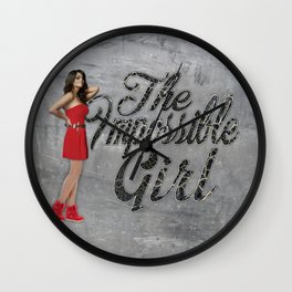 The Impossible Girl Wall Clock | Graphicdesign, Quote, Digital, Typography, Jackharkness, Noseart, Illustration, Popculture, Popart, Sci-Fi 