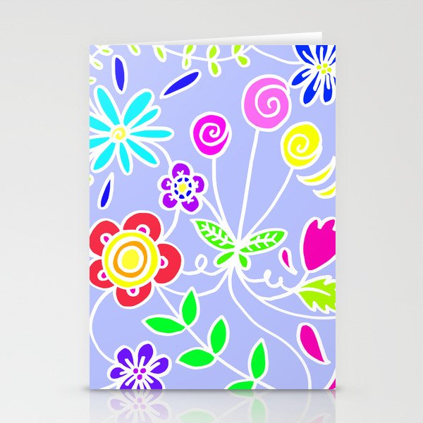 Floral Crazy Stationery Cards