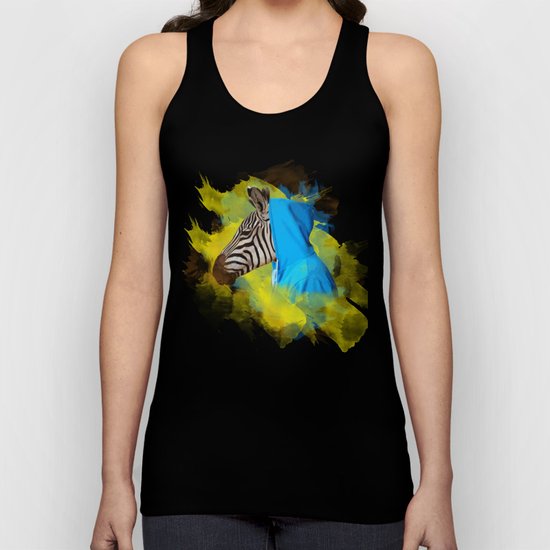 Gangsta Zebra Unisex Tank Top