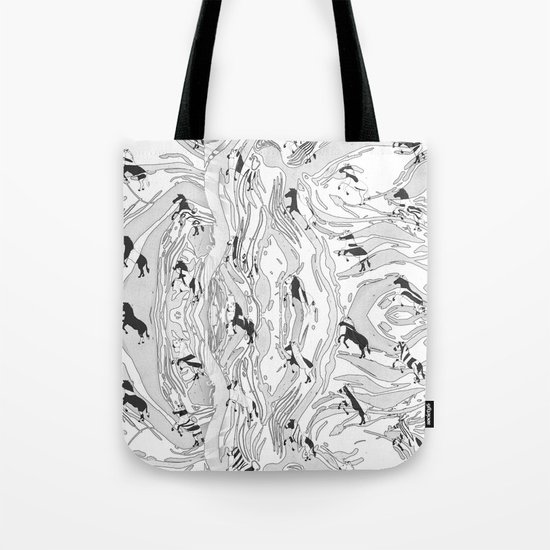 Zebra Cowboys Tote Bag