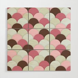 Scallops Pattern Design Wood Wall Art