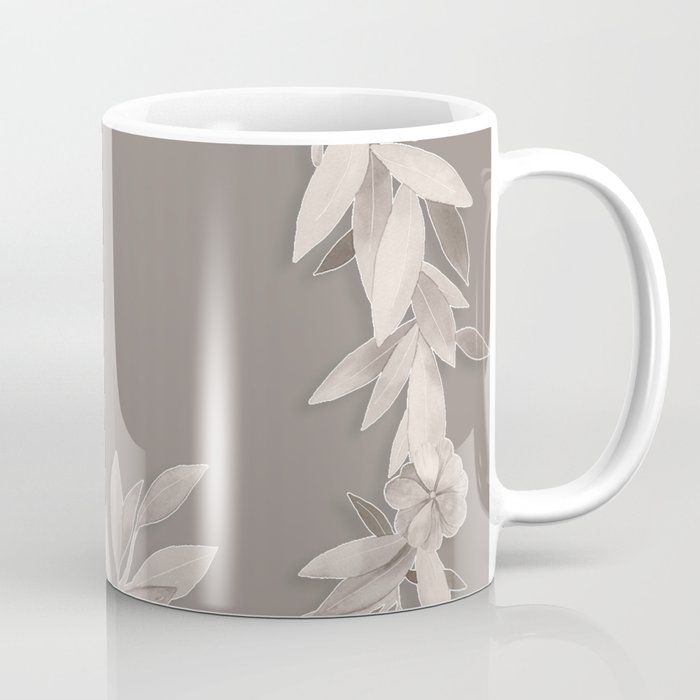 Floral Wreath Moon Rock Coffee Mug