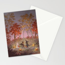 Halloween Kids Trick-Or-Treat Stationery Cards