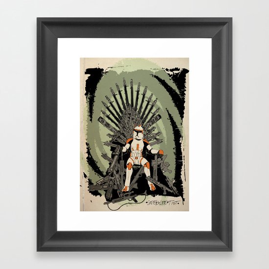 Game of Clones Framed Art Print