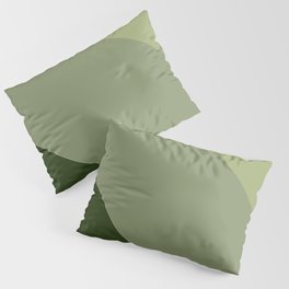 Pine Moss Sage Diagonal  Pillow Sham