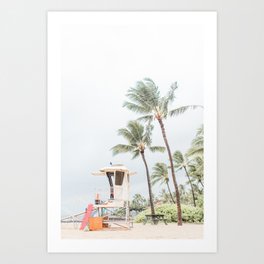 Beachside Hawaii Art Print