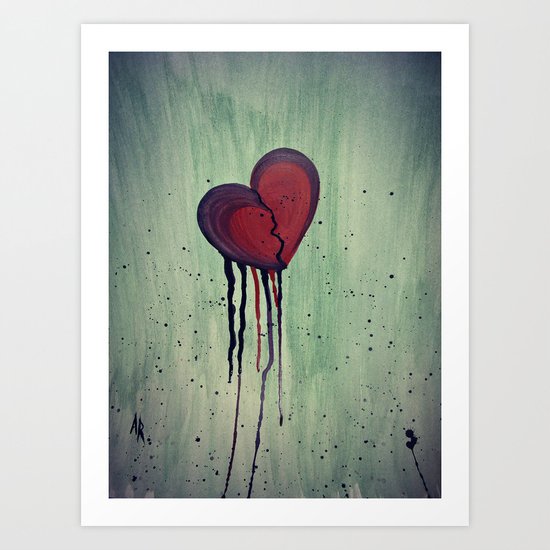 Bleeding heart Art Print