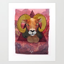 Aries: The Ram Art Print