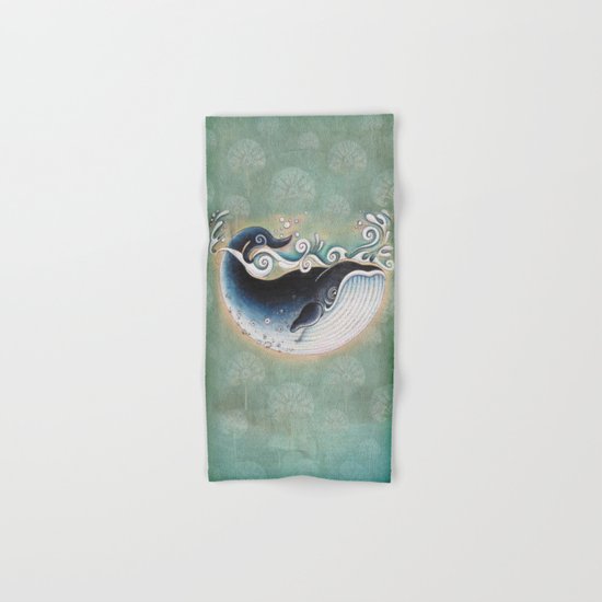 the Blue Whale Hand & Bath Towel