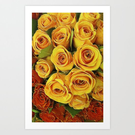 A Case of LOVE! (hot roses) Art Print
