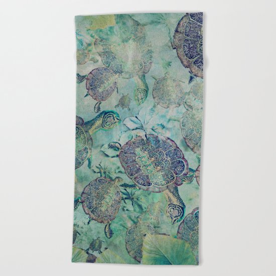 Watery Whimsy Beach Towel