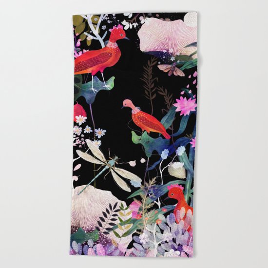 enchanted night Beach Towel