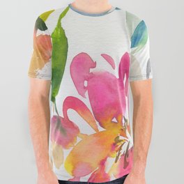 soft flowers N.o 5 All Over Graphic Tee