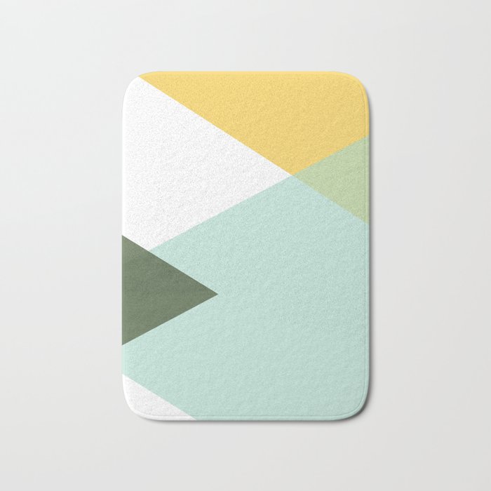 Geometrics - citrus & concrete Bath Mat