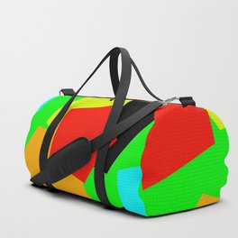 Neon Modern Abstract Colorful Shapes Collection Duffle Bag