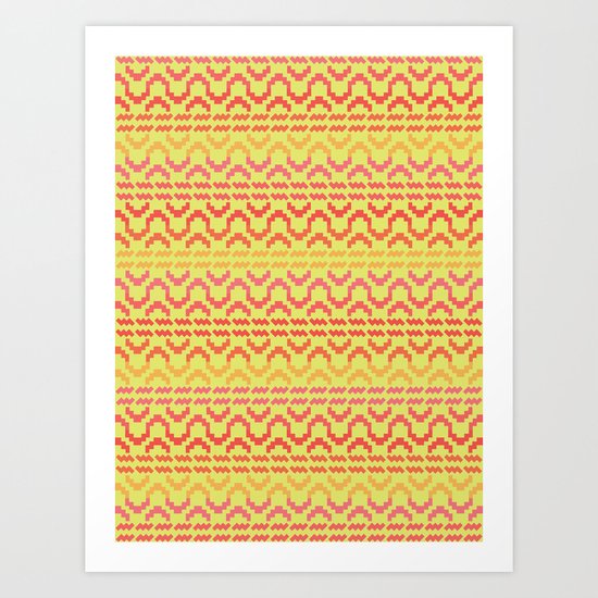 AZTEC pattern 1-1 Art Print