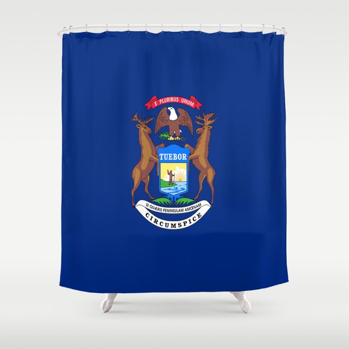 Flag Michigan America Usa Great Lakes Detroit Michigander Yooper Flag Michigan America Usa Great Lakes Detroit Michigander Yooper Lansing Winter Wonderland Wolverine Shower Curtain By Oldking Society6