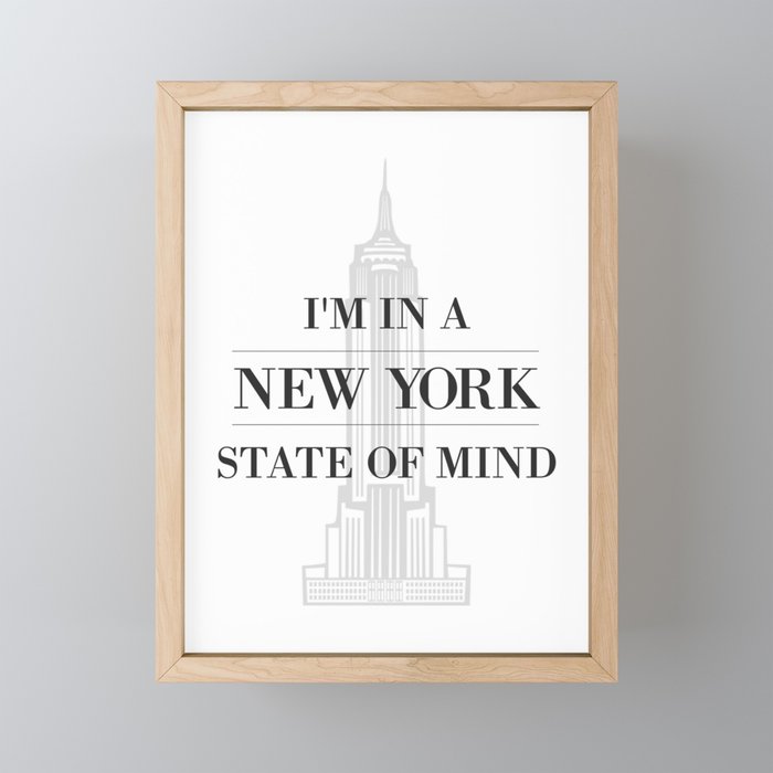 New York State of Mind #1 Framed Mini Art Print