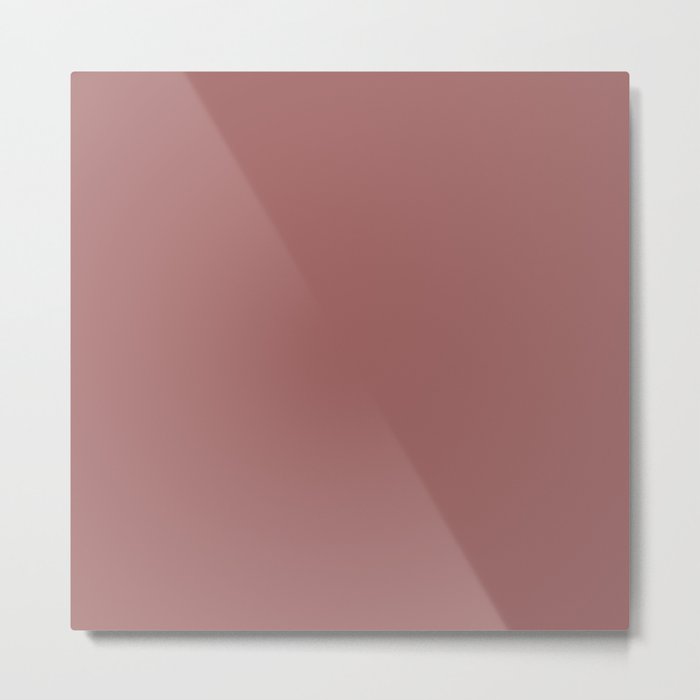 Blush Gold Coppery Pink Solid Color Metal Print