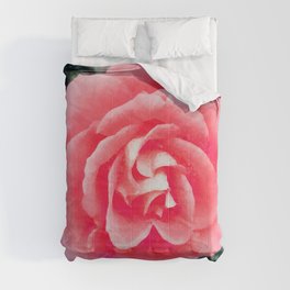 Emerald pink rose Comforter