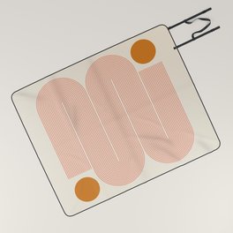 Abstraction_SUN_LINE_ART_Minimalism_002 Picnic Blanket