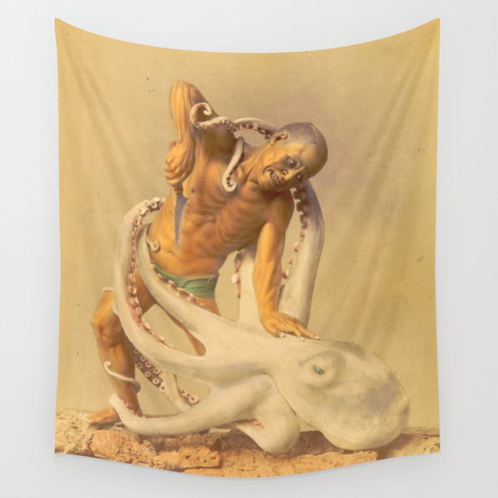 Squid Man Wall Tapestry