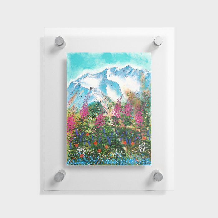 Alyeska Best of Both Wildflower Winter Floating Acrylic Print