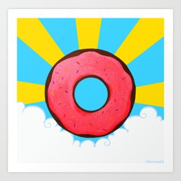 Holy Donut #2 Art Print | Food, Painting, Illustration 