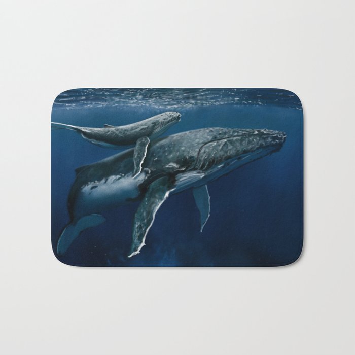 Humpback Whale Mother & Calf Bath Mat