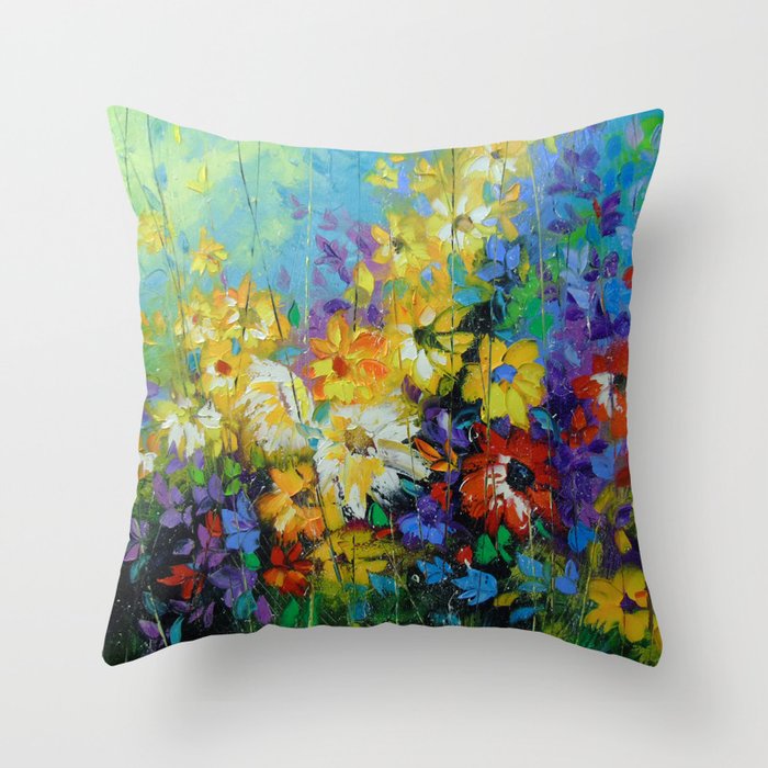 Bright melody Throw Pillow