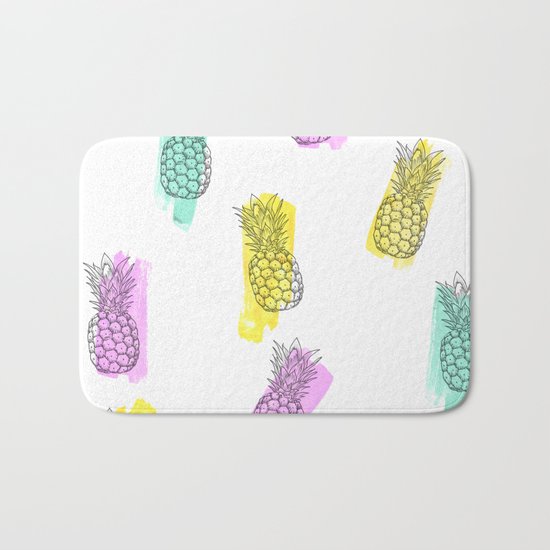 Funky ananas Bath Mat