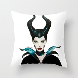 Maleficent (Angelina Jolie) Throw Pillow