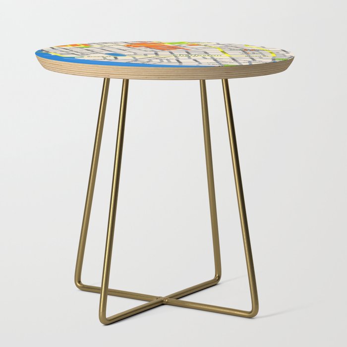 Map Of Charleston Sc Side Table By Efratul Society6