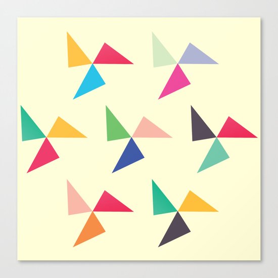 Colorful geometric pattern III Canvas Print