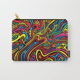 Psychedelic abstract art. Digital Illustration background. Carry-All Pouch