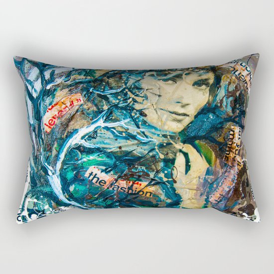 the woman's face #2 Rectangular Pillow