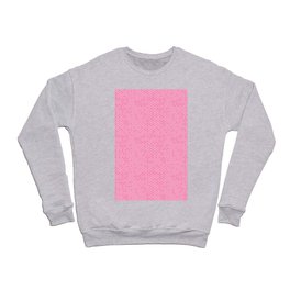 Large Bright Pink Honeycomb Bee Hive Geometric Hexagonal Design Crewneck Sweatshirt