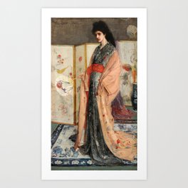 James Whistler - The Princess from the Land of Porcelain Art Print