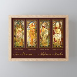 Vintage Art Nouveau - Alphonse Mucha Framed Mini Art Print