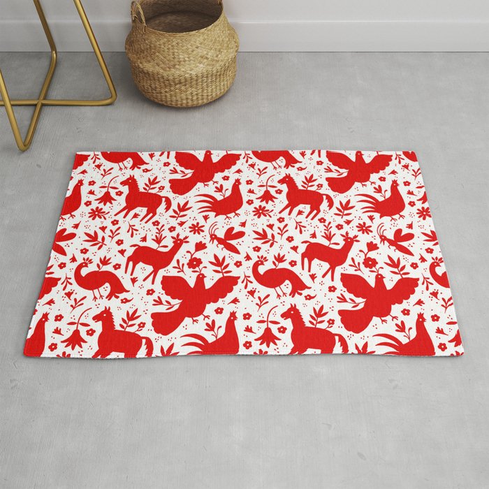 Otomi in red Rug