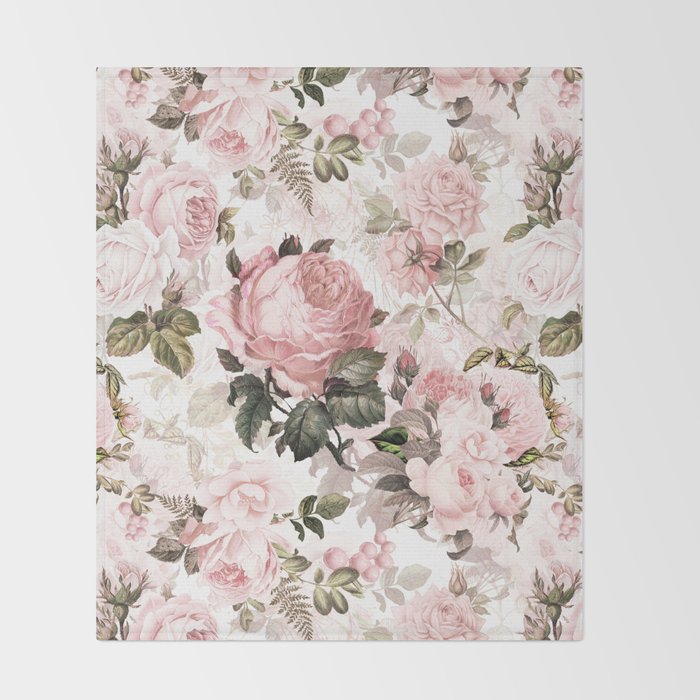 Vintage & Shabby Chic - Sepia Pink Roses  Decke