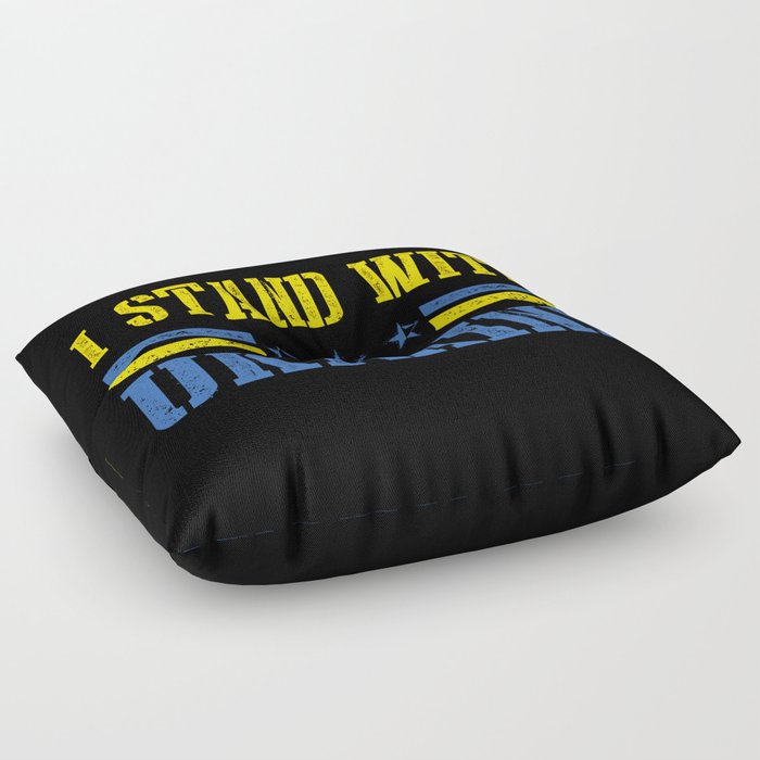 I Stand With Ukraine Floor Pillow