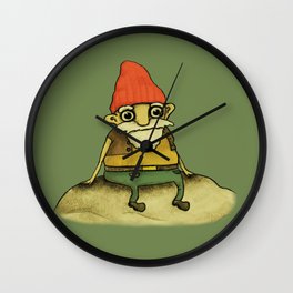 Garden Gnome Wall Clock