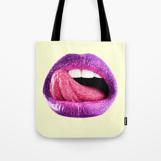 GLITTER KISS Tote Bag