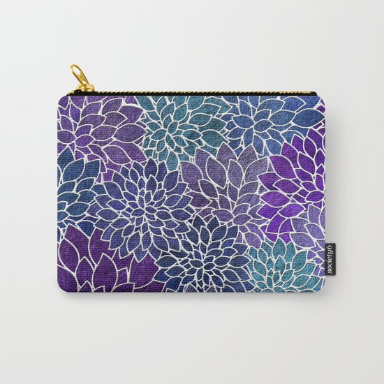 Floral Abstract 22 Carry-All Pouch