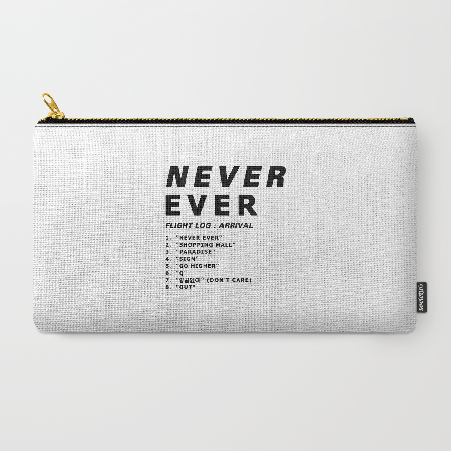 Got7 Flight Log Arrival Track Listing Carry All Pouch By Tuanight Society6